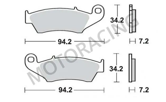 ΤΑΚΑΚΙΑ ΜΠΡΟΣΤΑ KAWASAKI KLX 450R 08'-13' / SUZUKI RMZ 450 05'-12' / YAMAHA WRF 450 03'-15' BRAKING BRK 772
