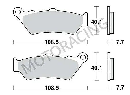 ΤΑΚΑΚΙΑ ΜΠΡΟΣΤΑ YAMAHA XT 660R 04'-15' / BMW F650 GS 99'-12' / APRILIA PEGASO 650 98'-09' BRAKING BRK 780
