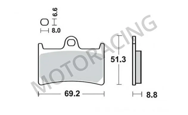 ΤΑΚΑΚΙΑ ΜΠΡΟΣΤΑ YAMAHA YZF R6 99'-15' / TDM 900 02'-13' / FZ1 1000 FAZER 06'-13' BRAKING BRK 786