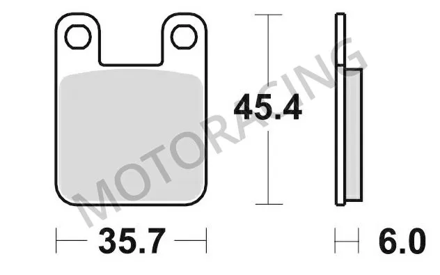 ΤΑΚΑΚΙΑ ΜΠΡΟΣΤΑ PEUGEOT ELYSEO 50 '98'-10' / JET FORCE C-TECH 05'-09' / SPEEDFIGHT 2 50 04'-08' SBS 105HF - ( ΚΕΡΑΜΙΚΟ )