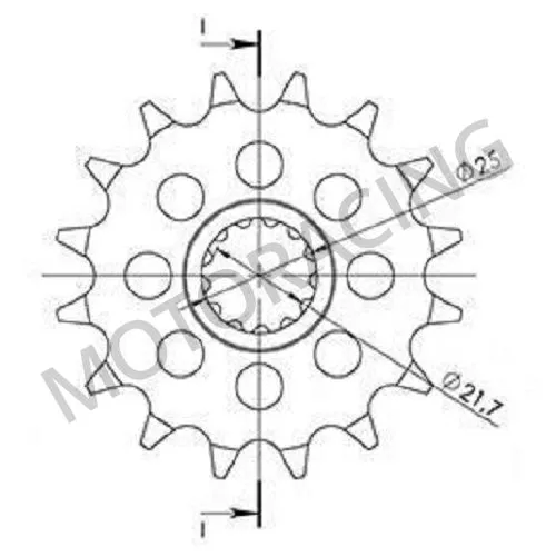 ΓΡΑΝΑΖΙ ΜΠΡΟΣΤΑ HONDA CB 500 X-D 13'-16' 15 ΔΟΝΤΙΑ SUPERSPROX