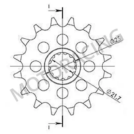 ΓΡΑΝΑΖΙ ΜΠΡΟΣΤΑ HONDA CB 500 X-D 13'-16' 15 ΔΟΝΤΙΑ SUPERSPROX