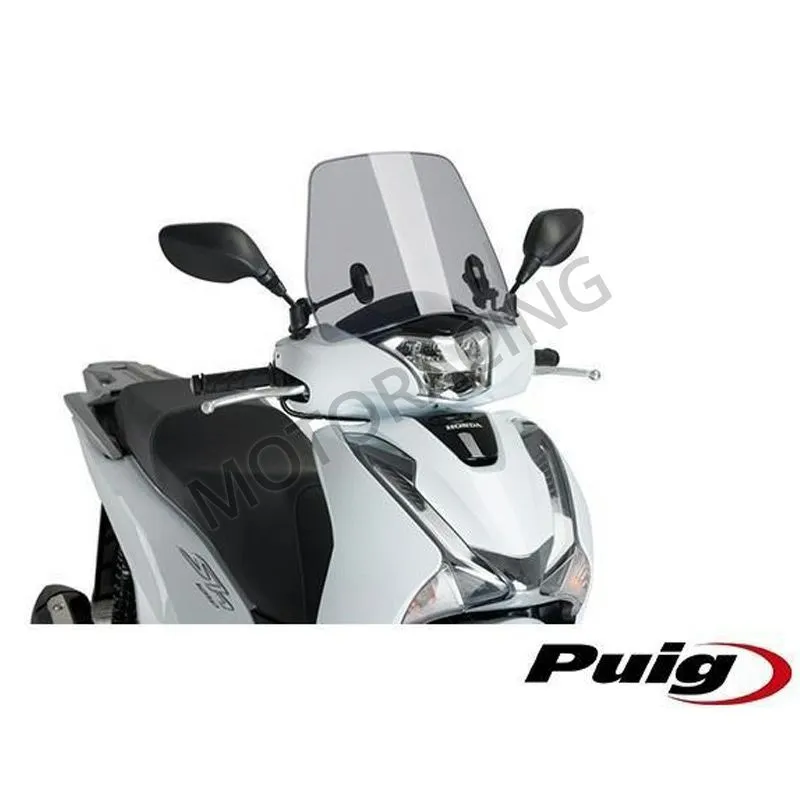 ΖΕΛΑΤΙΝΑ / ΠΑΡΜΠΡΙΖ HONDA SH 125 SCOOPY 17'-18' TRAFIC 370X310MM SMOKE PUIG 9384H