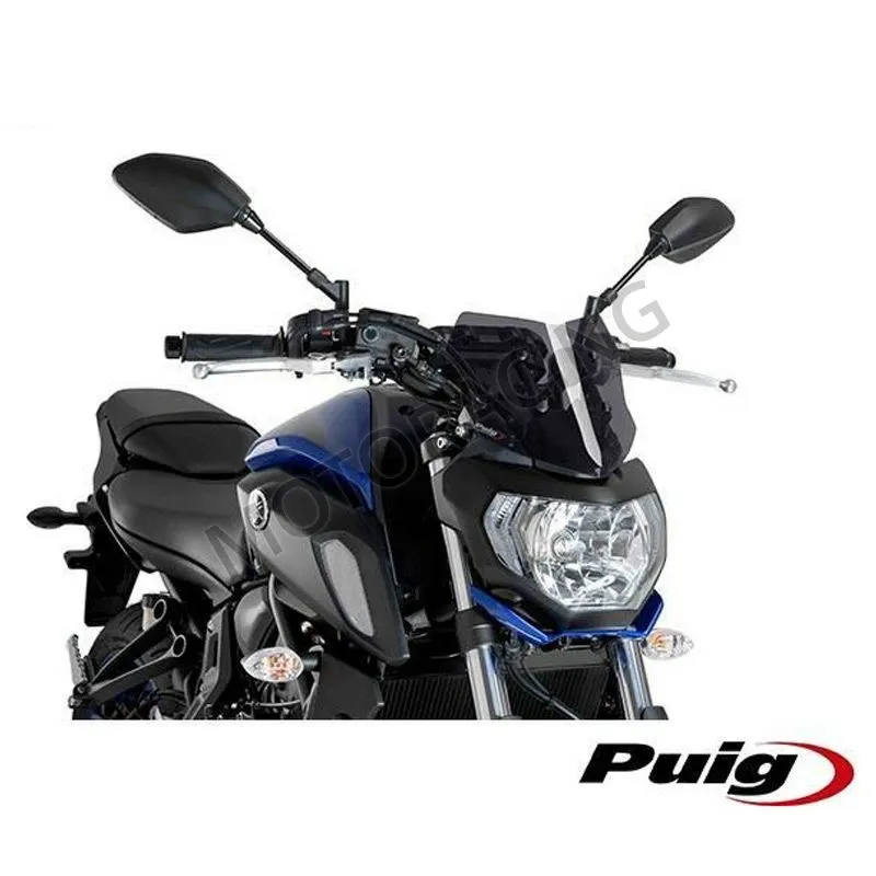 ΖΕΛΑΤΙΝΑ / ΠΑΡΜΠΡΙΖ YAMAHA MT-07 18' NAKED NEW GEN. DARK SMOKE 230X235MM PUIG