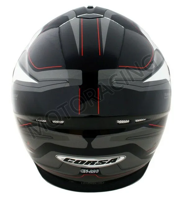 ΚΡΑΝΟΣ ΜΗΧΑΝΗΣ ΚΛΕΙΣΤΟ CORSA ΜΑΥΡΟ - ΑΣΠΡΟ - ΓΚΡΙ FF DVS CN220 ΜΕ ΕΣΩΤΕΡΙΚΗ ΖΕΛΑΤΙΝΑ ΦΙΜΕ