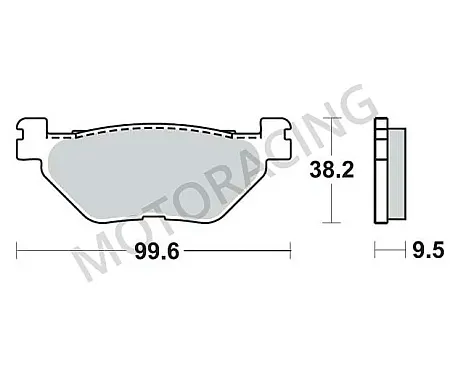 ΤΑΚΑΚΙΑ ΠΙΣΩ YAMAHA TDM 900 02'-13' / FJR 1300 01'-11' / XT 1200Z SUPER TENERE 10'-15' SBS 769HF - ( ΚΕΡΑΜΙΚΟ )