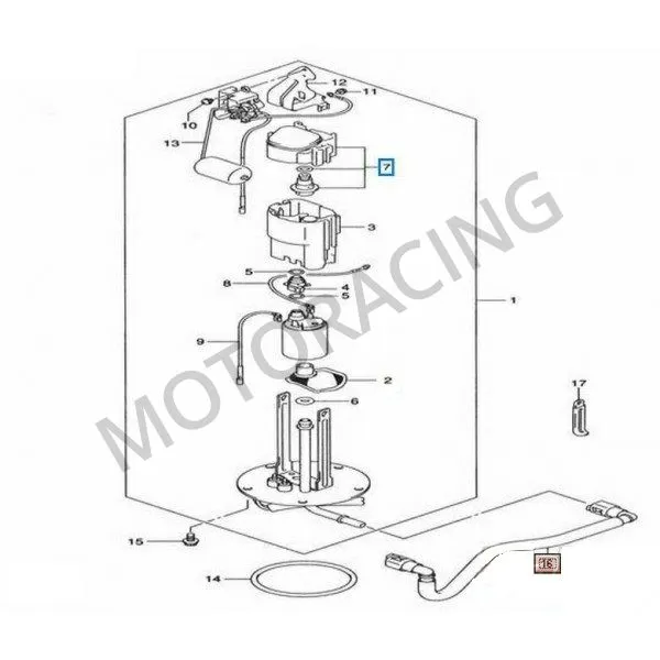 ΡΥΘΜΙΣΤΗΣ ΠΙΕΣΗΣ ΒΕΝΖΙΝΗΣ SUZUKI DL 650 V-STROM 07'-12' / GSXR 600 08'-10' / GSXR 1000 07'-11' ΓΝΗΣΙΟΣ