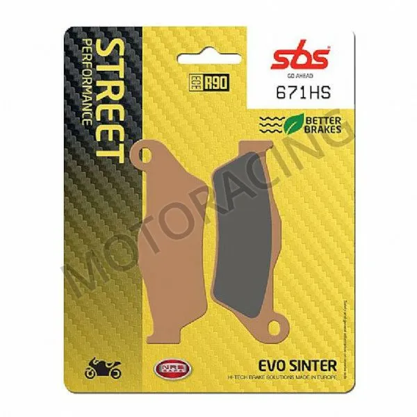 ΤΑΚΑΚΙΑ ΜΠΡΟΣΤΑ KTM EXC 125 ENDURO 98'-15' / SX 125 MOTOCROSS 98'-15' / XC 250 08'-15' SBS 671HS - SINTER ( ΜΕΤΑΛΛΙΚΟ )