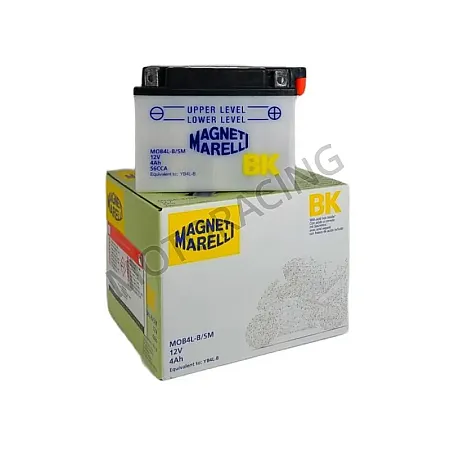 ΜΠΑΤΑΡΙΑ PIAGGIO FLY 50 05'-07' / PEUGEOT JET FORCE C-TECH 50 05'-09' / YAMAHA NEOS 50 09'-12' MAGNETI-MARELLI 12V 4Ah MOB4L-B ΜΕ ΥΓΡΑ