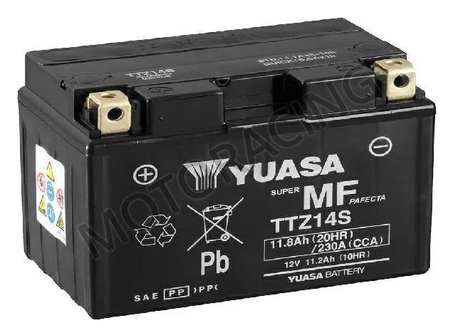 ΜΠΑΤΑΡΙΑ HONDA VFR 1200 12'-14' / XLV 700 TRANSALP 08'-13' / YAMAHA FZ1 1000 FAZER 06'-13' / KTM ADVENTURE 990 05'-10' YUASA 12V 11.8Ah TTZ14S-BS ΜΕ ΥΓΡΑ