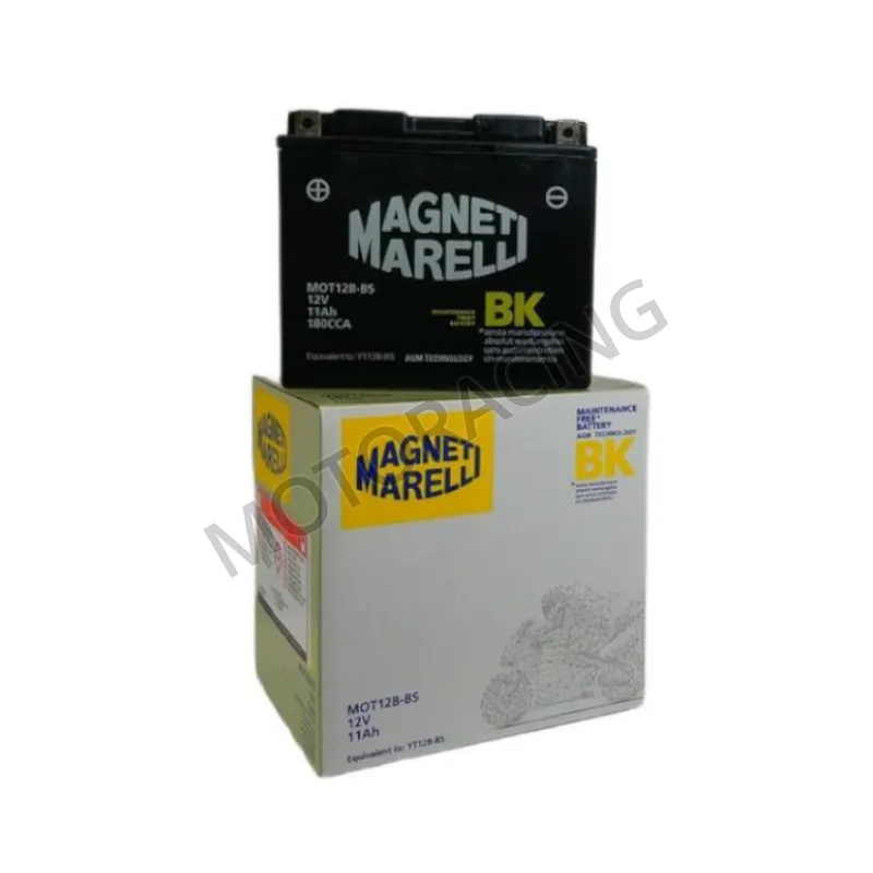 ΜΠΑΤΑΡΙΑ YAMAHA TDM 900 02'-13' / FZ6 FAZER 04'-09' / TRIUMPH TIGER 1050 07'-12' / DUCATI HYPERMOTARD 1100  07'-11' MAGNETI-MARELLI 12V 11Ah MOT12B-BS ΜΕ ΥΓΡΑ