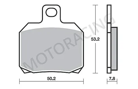 ΤΑΚΑΚΙΑ ΜΠΡΟΣΤΑ DERBI GP1 250 06'-09' / PIAGGIO BEVERLY 400 08'-11' / BEVERLY 500 06'-13' SBS 157HM - ( ΚΕΡΑΜΙΚΟ )