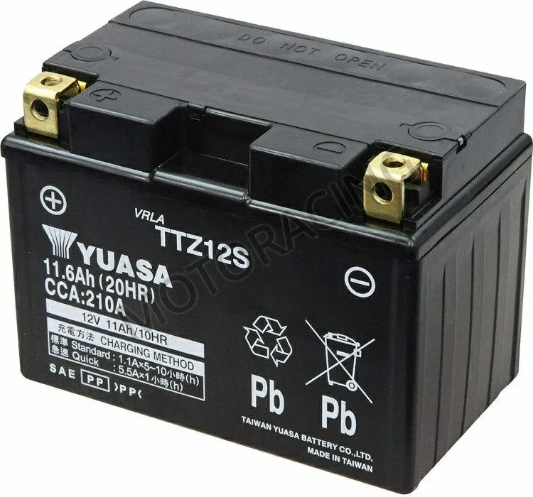 ΜΠΑΤΑΡΙΑ HONDA CBR 1100XX 01'-07' / NC 700 12'-13' / VFR 800 V-TEC 02'-11' / YAMAHA XT 1200Z SUPER TENERE 10'-15' YUASA 12V 11.6Ah TTZ12S