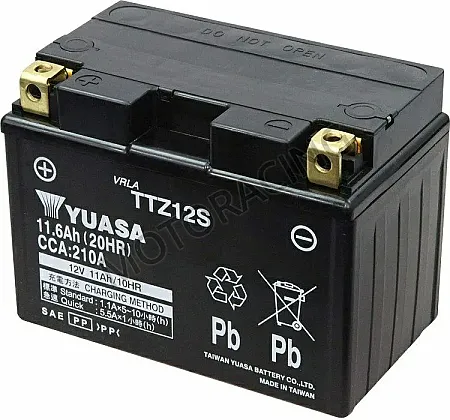 ΜΠΑΤΑΡΙΑ HONDA CBR 1100XX 01'-07' / NC 700 12'-13' / VFR 800 V-TEC 02'-11' / YAMAHA XT 1200Z SUPER TENERE 10'-15' YUASA 12V 11.6Ah TTZ12S