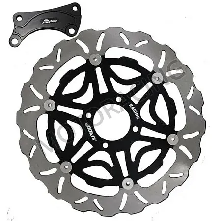 ΔΙΣΚΟΠΛΑΚΑ ΜΠΡΟΣΤΑ YAMAHA CRYPTON-X 135 06'-13' / CRYPTON T-110 09'-13 / CRYPTON-R 115 ΜΕ ΑΝΤΑΠΤΟΡΑ ΜΑΥΡΟ APIDO