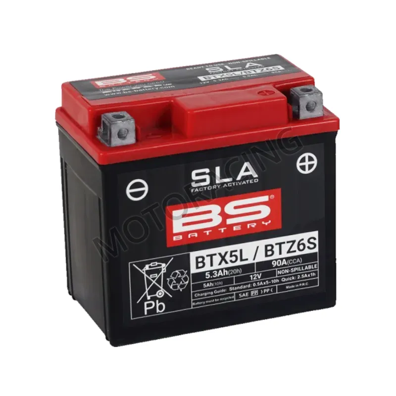 ΜΠΑΤΑΡΙΑ HONDA INNOVA 125 / INNOVA 125i / CBR 125R 04'-14' BS-BATTERY 12V 5Ah BTZ6S-SLA GEL