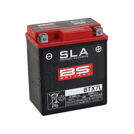 ΜΠΑΤΑΡΙΑ HONDA CB 600F HORNET 98'-06' / KAWASAKI KLX 250S 06'-15' / YAMAHA YBR 250 07'-11' BS-BATTERY 12V 6Ah BTX7L-SLA GEL