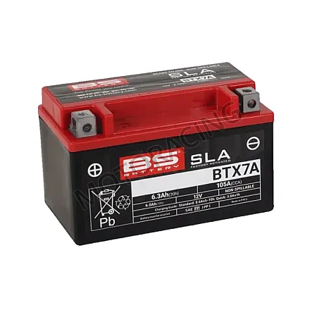 ΜΠΑΤΑΡΙΑ SYM SYMPHONY 125 09'-16' / KYMCO PEOPLE 125 99'-08' / AGILITY 125 06'-12' BS-BATTERY 12V 6Ah BTX7A-SLA GEL