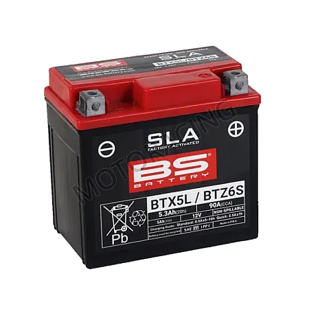 ΜΠΑΤΑΡΙΑ APRILIA SCARABEO 100 00'-03' / HONDA SCV 100 LEAD 03'-08' / KYMCO PEOPLE 50 99'-04' BS-BATTERY 12V 4.2Ah BTX5L-SLA GEL