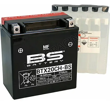 ΜΠΑΤΑΡΙΑ HONDA XLV 1000 VARADERO 03'-10' / TRIUMPH TIGER 800 11'-16' BS-BATTERY 12V 18.9Ah BTX20CH-BS ΜΕ ΥΓΡΑ