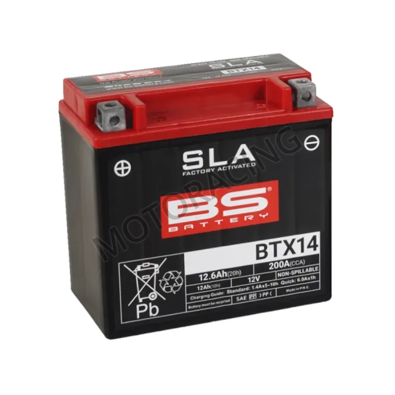 ΜΠΑΤΑΡΙΑ BMW F800 GS 08'-12' / R1200 GS 04'-12' / TRIUMPH TIGER 955 01'-06' BS-BATTERY 12V 12.6Ah BTX14-SLA GEL
