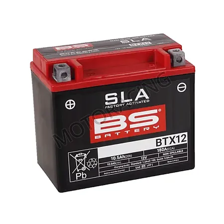 ΜΠΑΤΑΡΙΑ SUZUKI DL 650 V-STROM 04'-16' / KAWASAKI KLE 650 VERSYS 07'-16' / APRILIA PEGASO 650 07'-09' BS-BATTERY 12V 10Ah BTX12-SLA GEL