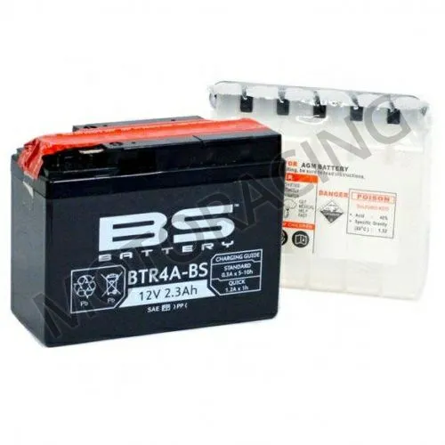 ΜΠΑΤΑΡΙΑ HONDA CB 400 SS 07' / SZX 50 00' / X8R-X / X8R-S 99'-00' BS-BATTERY 12V 2.3Ah BTR4A-BS ΜΕ ΥΓΡΑ