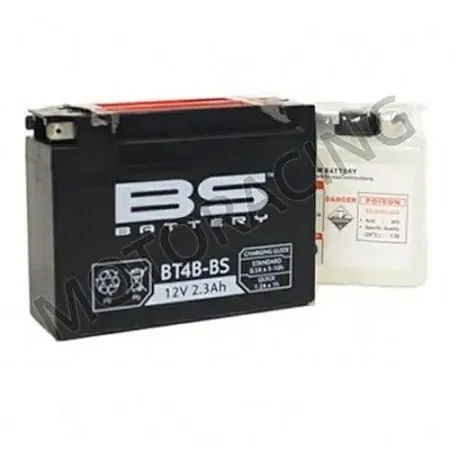ΜΠΑΤΑΡΙΑ YAMAHA SR 400 14-15' / TT-R 110 08'-13' / SUZUKI DR-Z 70 08'-10' BS-BATTERY 12V 2.3Ah BT4B-BS ΜΕ ΥΓΡΑ
