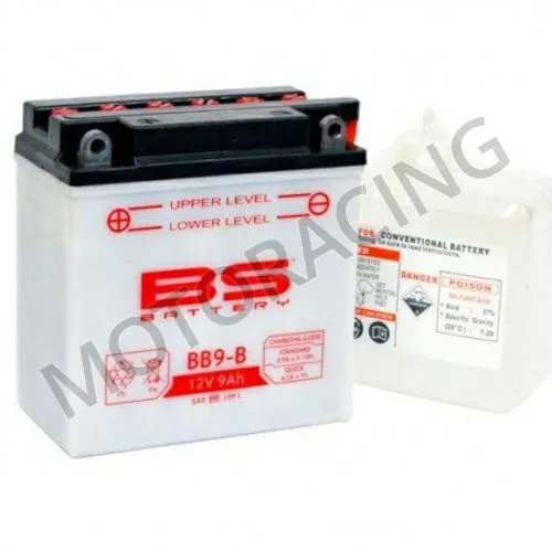 ΜΠΑΤΑΡΙΑ PIAGGIO FLY 125 / LIBERTY 125 05'-09' / GILERA RUNNER 50 06'-11' / APRILIA SCARABEO 100 01'-12' BS-BATTERY 12V 9Ah BB9-B ΜΕ ΥΓΡΑ