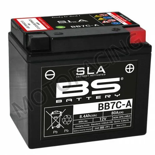 ΜΠΑΤΑΡΙΑ ΜΗΧΑΝΗΣ BS-BATTERY 12V 8.4Ah BB7C-A SLA GEL YAMAHA TW 200 Trailway '88-'15 / XC 125 Beluga '90-'95