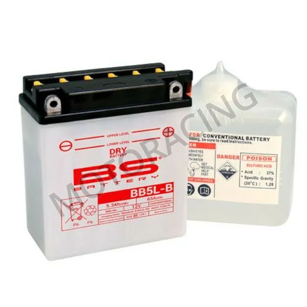 ΜΠΑΤΑΡΙΑ YAMAHA CRYPTON-R 115 / HONDA SUPRA 100 / MODENAS KRISS II 115 BS-BATTERY 12V 5Ah BB5L-B ΜΕ ΥΓΡΑ