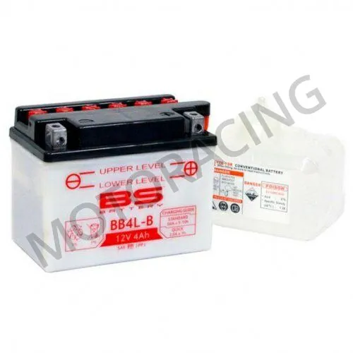 ΜΠΑΤΑΡΙΑ GILERA RUNNER 50 06' / PIAGGIO FLY 50 05'-07' / YAMAHA NEOS 50 97'-12' BS-BATTERY 12V 4.2Ah BB4L-B ΜΕ ΥΓΡΑ