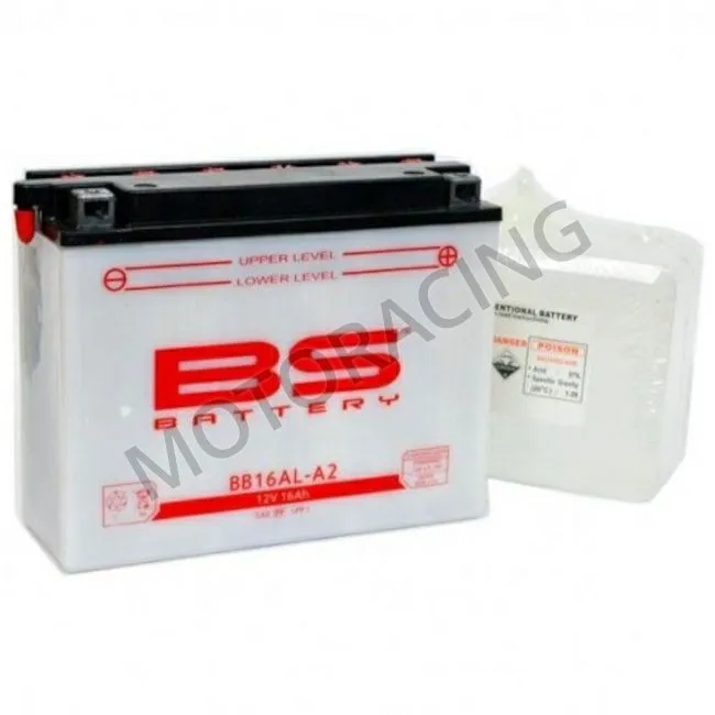 ΜΠΑΤΑΡΙΑ ΜΗΧΑΝΗΣ BS-BATTERY 12V 16Ah BB16AL-A2 ΜΕ ΥΓΡΑ