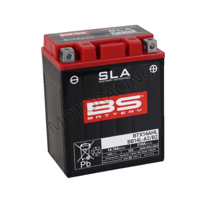 ΜΠΑΤΑΡΙΑ PIAGGIO X9 500 03'-07' / APRILIA SCARABEO 500 03'-06' / PEUGEOT SATELIS 125 06'-11' BS-BATTERY 12V 14.7Ah BB14L-A2 SLA GEL