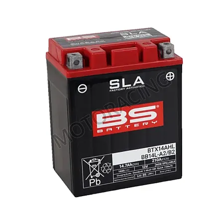 ΜΠΑΤΑΡΙΑ PIAGGIO X9 500 03'-07' / APRILIA SCARABEO 500 03'-06' / PEUGEOT SATELIS 125 06'-11' BS-BATTERY 12V 14.7Ah BB14L-A2 SLA GEL