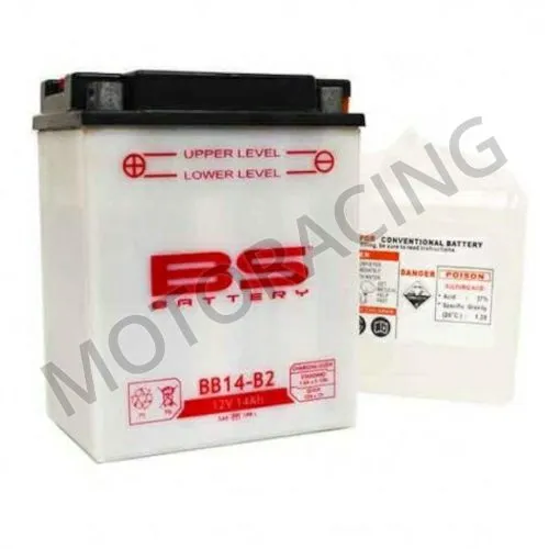 ΜΠΑΤΑΡΙΑ ΜΗΧΑΝΗΣ HONDA XRV 750 AFRICA 90'-92'  BS-BATTERY 12V 14Ah BB14-B2 ΜΕ ΥΓΡΑ