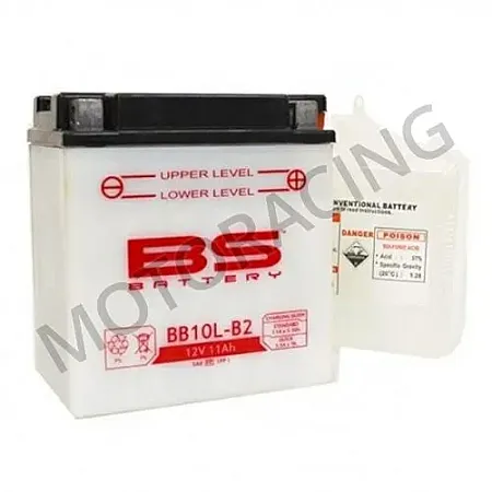 ΜΠΑΤΑΡΙΑ GILERA NEXUS 125ie 08'-11' / PIAGGIO BEVERLY 200 '03 / SUZUKI DR SE T-W 650 96' BS-BATTERY 12V 11Ah BB10L-B2 ΜΕ ΥΓΡΑ