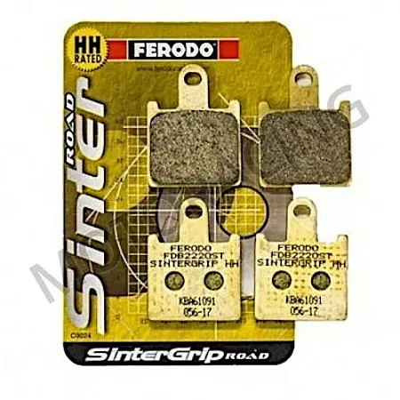 ΤΑΚΑΚΙΑ ΜΠΡΟΣΤΑ KAWASAKI ZZR 1400 06'-12' / ZX-6R 07'-12' / GTR 1400 08'-11' FERODO (FDB2220ST)