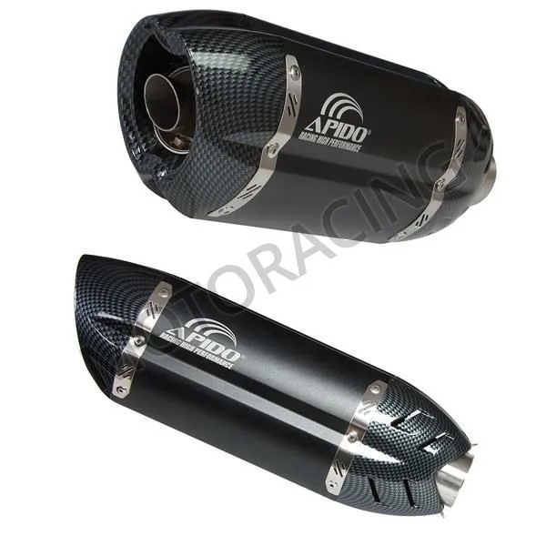 ΤΕΛΙΚΟ ΕΞΑΤΜΙΣΗΣ ΟΒΑΛ ΜΑΥΡΟ-CARBON Φ51-400mm APIDO