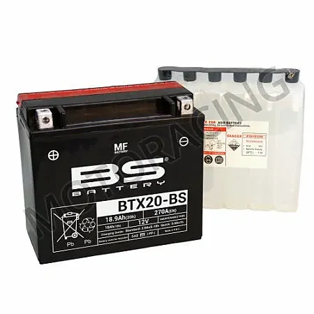 ΜΠΑΤΑΡΙΑ ΜΗΧΑΝΗΣ BS-BATTERY 12V 18,9 Ah BTX20-BS ΜΕ ΥΓΡΑ