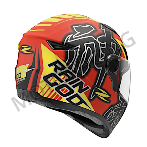 ΚΡΑΝΟΣ ΜΗΧΑΝΗΣ ΚΛΕΙΣΤΟ ZEUS 811 FFACE ΜΑΤ ΜΑΥΡΟ - ΚΟΚΚΙΝΟ