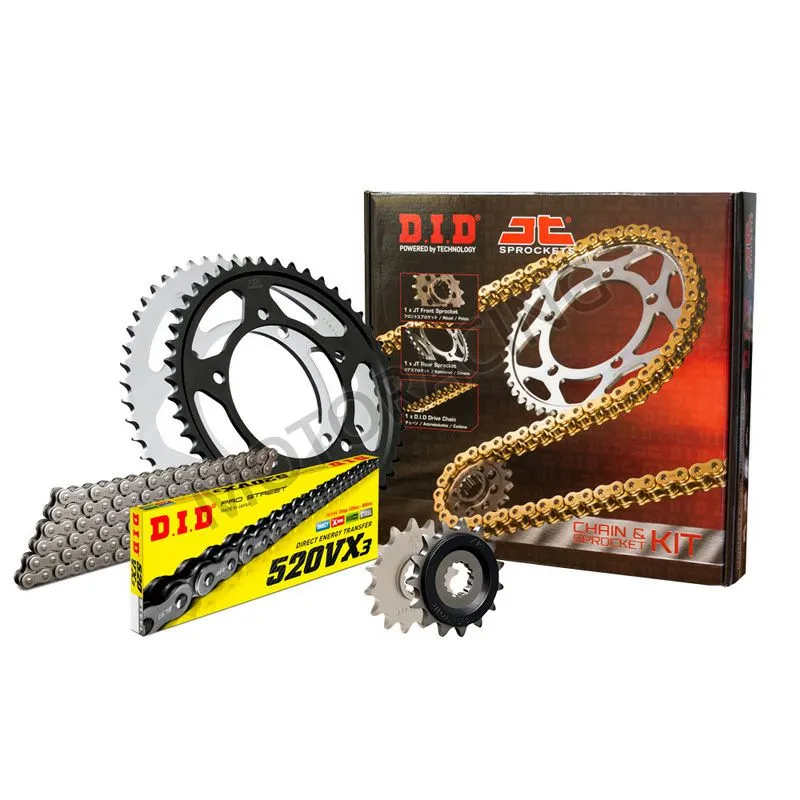 ΣΕΤ ΚΙΝΗΣΗΣ ΓΡΑΝΑΖΙΑ - ΑΛΥΣΙΔΑ KTM DUKE 390 13'-16' DID-JT "ΜΑΥΡΗ ΑΛΥΣΙΔΑ X 'ring (VX3)" (15-45-520)