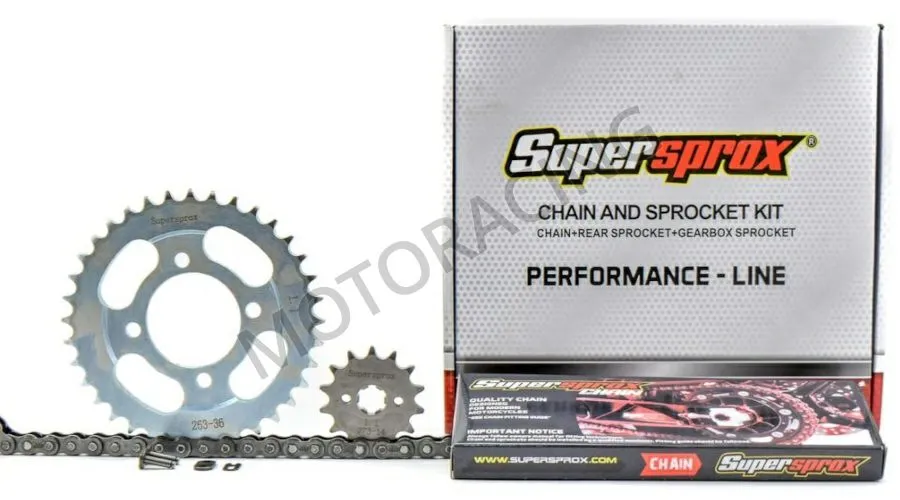 ΣΕΤ ΚΙΝΗΣΗΣ ΓΡΑΝΑΖΙΑ - ΑΛΥΣΙΔΑ KYMCO VISA-R 110 11'-13' SUPERSPROX (14-36-428)