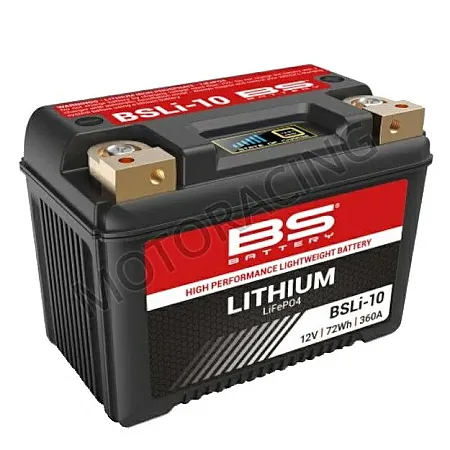 ΜΠΑΤΑΡΙΑ ΜΗΧΑΝΗΣ ΛΙΘΙΟΥ BS BSLI-10 (YTX20L-BS - YTX24HL-BS)