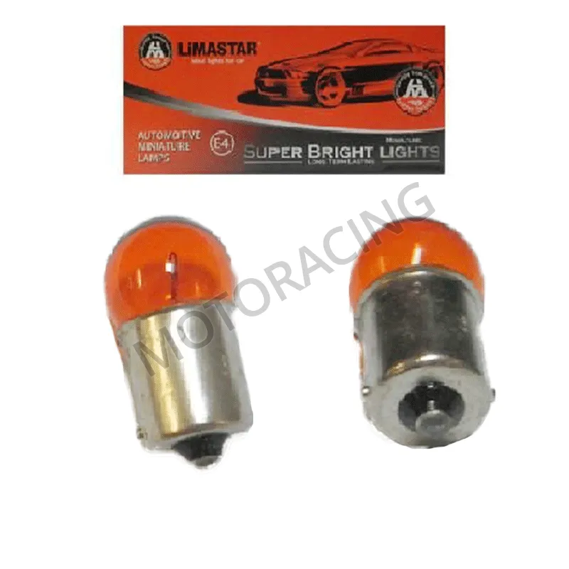 ΛΑΜΠΑ ΜΗΧΑΝΗΣ 12V 10W BA15S ΦΛΑΣ ΠΟΡΤΟΚΑΛΙ