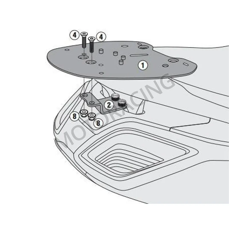ΒΑΣΗ ΒΑΛΙΤΣΑΣ SCOOTER KYMCO DOWNTOWN 350i ABS/TCS E5 22' GIVI