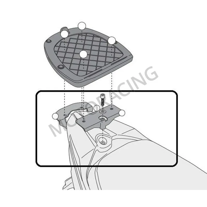 ΒΑΣΗ ΒΑΛΙΤΣΑΣ SCOOTER KYMCO AGILITY 16+ 200i E5 22' GIVI