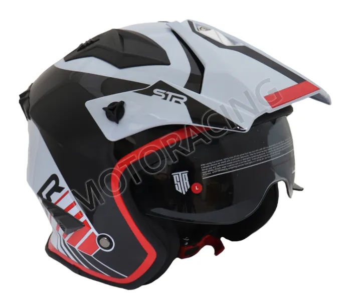 ΚΡΑΝΟΣ ΜΗΧΑΝΗΣ ΑΝΟΙΧΤΟ STR S1-BLOX ΜΑΥΡΟ ΓΚΡΙ ΚΟΚΚΙΝΟ ΜΕ ΓΕΙΣΟ