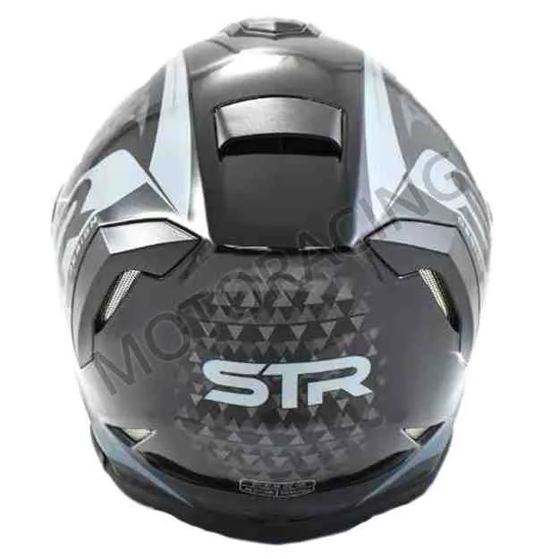 ΚΡΑΝΟΣ ΜΗΧΑΝΗΣ ΚΛΕΙΣΤΟ STR R1-GEAR PINLOCK READY ΜΑΥΡΟ ΓΚΡΙ