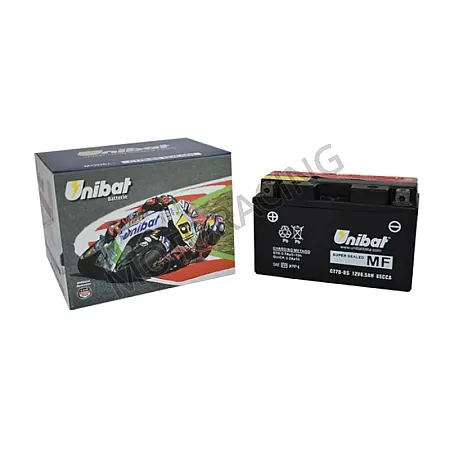 ΜΠΑΤΑΡΙΑ TRIUMPH DAYTONA 675 06'-11' / SUZUKI DRZ 400E, S, SM 00'-12' UNIBAT 12V 6.5Ah CT7B-BS ΜΕ ΥΓΡΑ